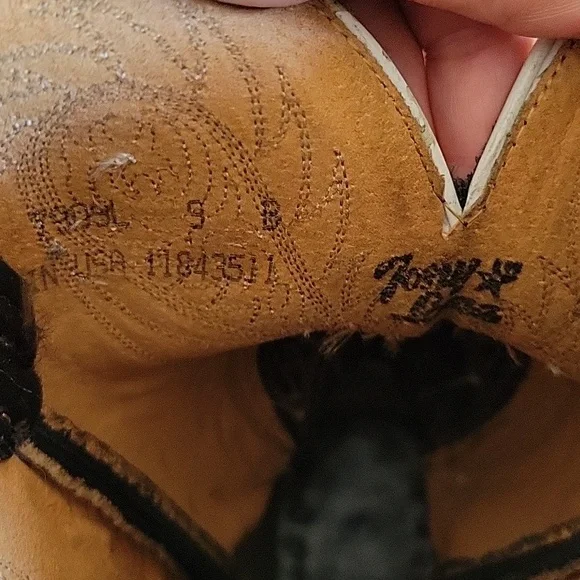 Tony Lama Ladies Americana Western boot. Black size 9 - Picture 6 of 6